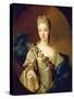 Portrait of Charlotte Aglae of Orleans, 1720S-Pierre Gobert-Stretched Canvas