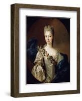 Portrait of Charlotte Aglaé of Orléans, Mademoiselle De Valois, 1720S-Pierre Gobert-Framed Giclee Print