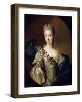 Portrait of Charlotte Aglaé of Orléans, Mademoiselle De Valois, 1720S-Pierre Gobert-Framed Giclee Print