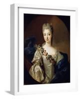 Portrait of Charlotte Aglaé of Orléans, Mademoiselle De Valois, 1720S-Pierre Gobert-Framed Giclee Print