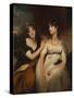 Portrait of Charlotte and Sarah Carteret-Hardy, 1801 (Oil on Canvas)-Thomas Lawrence-Stretched Canvas