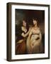 Portrait of Charlotte and Sarah Carteret-Hardy, 1801 (Oil on Canvas)-Thomas Lawrence-Framed Giclee Print