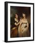 Portrait of Charlotte and Sarah Carteret-Hardy, 1801 (Oil on Canvas)-Thomas Lawrence-Framed Giclee Print