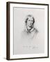 Portrait of Charlotte Bronte, Engraved by Walker and Boutall (Engraving)-George Richmond-Framed Giclee Print