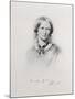 Portrait of Charlotte Bronte, Engraved by Walker and Boutall (Engraving)-George Richmond-Mounted Giclee Print