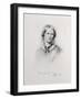 Portrait of Charlotte Bronte, Engraved by Walker and Boutall (Engraving)-George Richmond-Framed Giclee Print