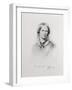 Portrait of Charlotte Bronte, Engraved by Walker and Boutall (Engraving)-George Richmond-Framed Giclee Print