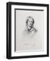 Portrait of Charlotte Bronte, Engraved by Walker and Boutall (Engraving)-George Richmond-Framed Premium Giclee Print