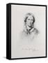 Portrait of Charlotte Bronte, Engraved by Walker and Boutall (Engraving)-George Richmond-Framed Stretched Canvas