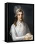 Portrait of Charlotte Corday (1768-179)-Jean-Jacques Hauer-Framed Stretched Canvas