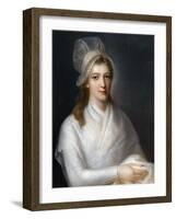Portrait of Charlotte Corday (1768-179)-Jean-Jacques Hauer-Framed Giclee Print