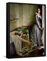 Portrait of Charlotte Corday (1768-93), 1858-Paul Baudry-Framed Stretched Canvas