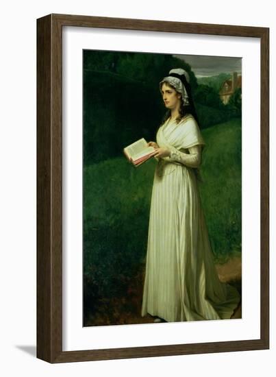 Portrait of Charlotte Corday (1768-93)-Joseph-Nicolas Robert-Fleury-Framed Giclee Print