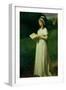 Portrait of Charlotte Corday (1768-93)-Joseph-Nicolas Robert-Fleury-Framed Giclee Print