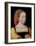 Portrait of Charlotte of France, C.1522-Jean Clouet-Framed Giclee Print