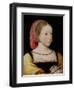 Portrait of Charlotte of France, C.1522-Jean Clouet-Framed Giclee Print