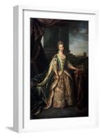 Portrait of Charlotte of Mecklenburg-Strelitz, Wife of King George III of England, 1773-Nathaniel Dance-Holland-Framed Giclee Print