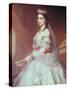 Portrait of Charlotte of Saxe-Cobourg-Gotha Princess of Belgium and Empress of Mexico-Alfred Graeffle-Stretched Canvas