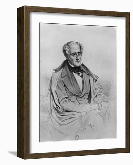 Portrait of Chateaubriand-Marie Alexandre Alophe-Framed Giclee Print