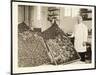 Portrait of Chef Leoni with Bins of Doughnuts for the Salvation Army at the Hotel Commodore, 1919-Byron Company-Mounted Giclee Print