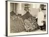 Portrait of Chef Leoni with Bins of Doughnuts for the Salvation Army at the Hotel Commodore, 1919-Byron Company-Stretched Canvas