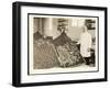 Portrait of Chef Leoni with Bins of Doughnuts for the Salvation Army at the Hotel Commodore, 1919-Byron Company-Framed Giclee Print