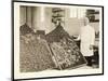 Portrait of Chef Leoni with Bins of Doughnuts for the Salvation Army at the Hotel Commodore, 1919-Byron Company-Mounted Giclee Print