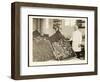 Portrait of Chef Leoni with Bins of Doughnuts for the Salvation Army at the Hotel Commodore, 1919-Byron Company-Framed Giclee Print