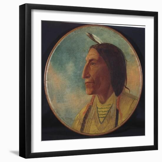 Portrait of Chief Wolf Robe, 1892-Russell-Framed Giclee Print