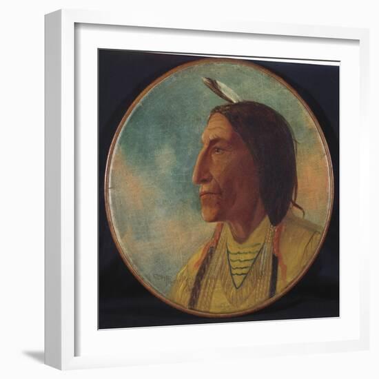 Portrait of Chief Wolf Robe, 1892-Russell-Framed Giclee Print