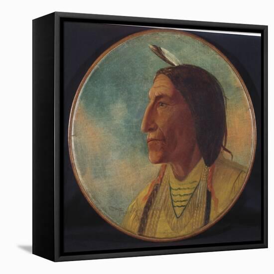 Portrait of Chief Wolf Robe, 1892-Russell-Framed Stretched Canvas