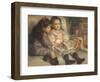 Portrait of Children, 1895-Pierre-Auguste Renoir-Framed Giclee Print