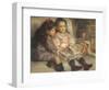 Portrait of Children, 1895-Pierre-Auguste Renoir-Framed Giclee Print