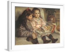 Portrait of Children, 1895-Pierre-Auguste Renoir-Framed Giclee Print