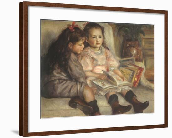 Portrait of Children, 1895-Pierre-Auguste Renoir-Framed Giclee Print