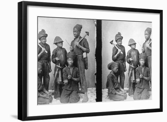 Portrait of Chimney Sweepers-J.N. Wilson-Framed Photographic Print