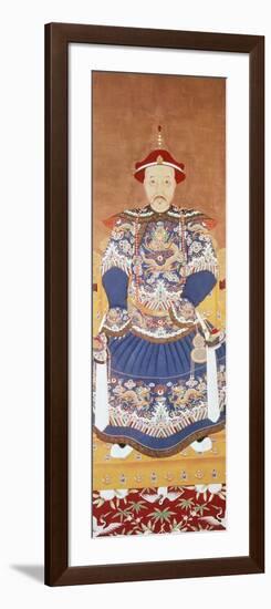 Portrait of Chinese Emperor K'Ang Hsi-null-Framed Giclee Print