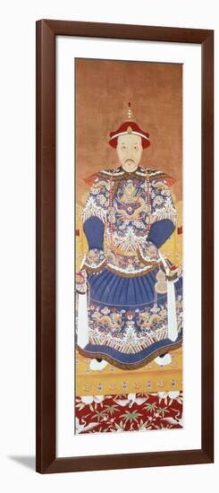 Portrait of Chinese Emperor K'Ang Hsi-null-Framed Giclee Print