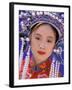 Portrait of Chinese Woman Wearing Ming Dynasty Dress, China-Bill Bachmann-Framed Photographic Print