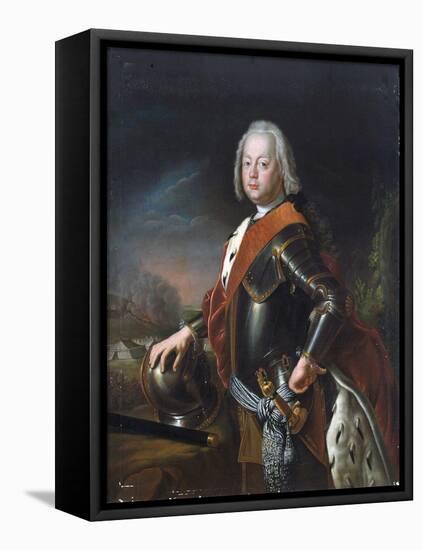 Portrait of Christian August, Prince of Anhalt-Zerbst, (1690-174), 1725-Antoine Pesne-Framed Stretched Canvas