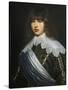 Portrait of Christian V of Denmark-null-Stretched Canvas