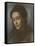 Portrait of Christina Rossetti, Head and Shoulders, Turned Three-Quarters to the Left, 1877-Dante Gabriel Rossetti-Framed Stretched Canvas