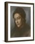 Portrait of Christina Rossetti, Head and Shoulders, Turned Three-Quarters to the Left, 1877-Dante Gabriel Rossetti-Framed Giclee Print