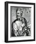 Portrait of Christopher Columbus from 'Les Vrais Portraits Et Vies Des Hommes' by Andre Thevet-null-Framed Giclee Print