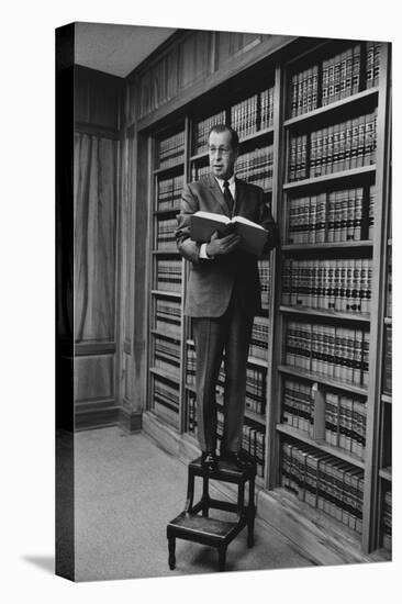 Portrait of Circuit Federal Judge Clement Haynsworth in His Home Office, Greenville, SC, 1969-Alfred Eisenstaedt-Stretched Canvas