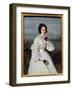 Portrait of Claire Sennegon (1821-?) Painting by Camille Corot (1796-1875) 1837 Sun. 0,43X0,35 M-Jean Baptiste Camille Corot-Framed Giclee Print