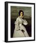 Portrait of Claire Sennegon-Jean-Baptiste-Camille Corot-Framed Giclee Print