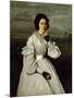 Portrait of Claire Sennegon-Jean-Baptiste-Camille Corot-Mounted Premium Giclee Print