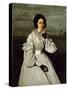 Portrait of Claire Sennegon-Jean-Baptiste-Camille Corot-Stretched Canvas