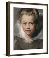 Portrait Of Clara Serena Rubens, c.1616-Peter Paul Rubens-Framed Premium Giclee Print